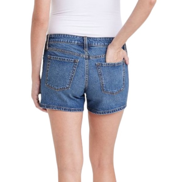ISABEL MATERNITY: By Ingrid & Isabel Midi Short Jean Shorts  - Size 14 - Picture 2 of 14